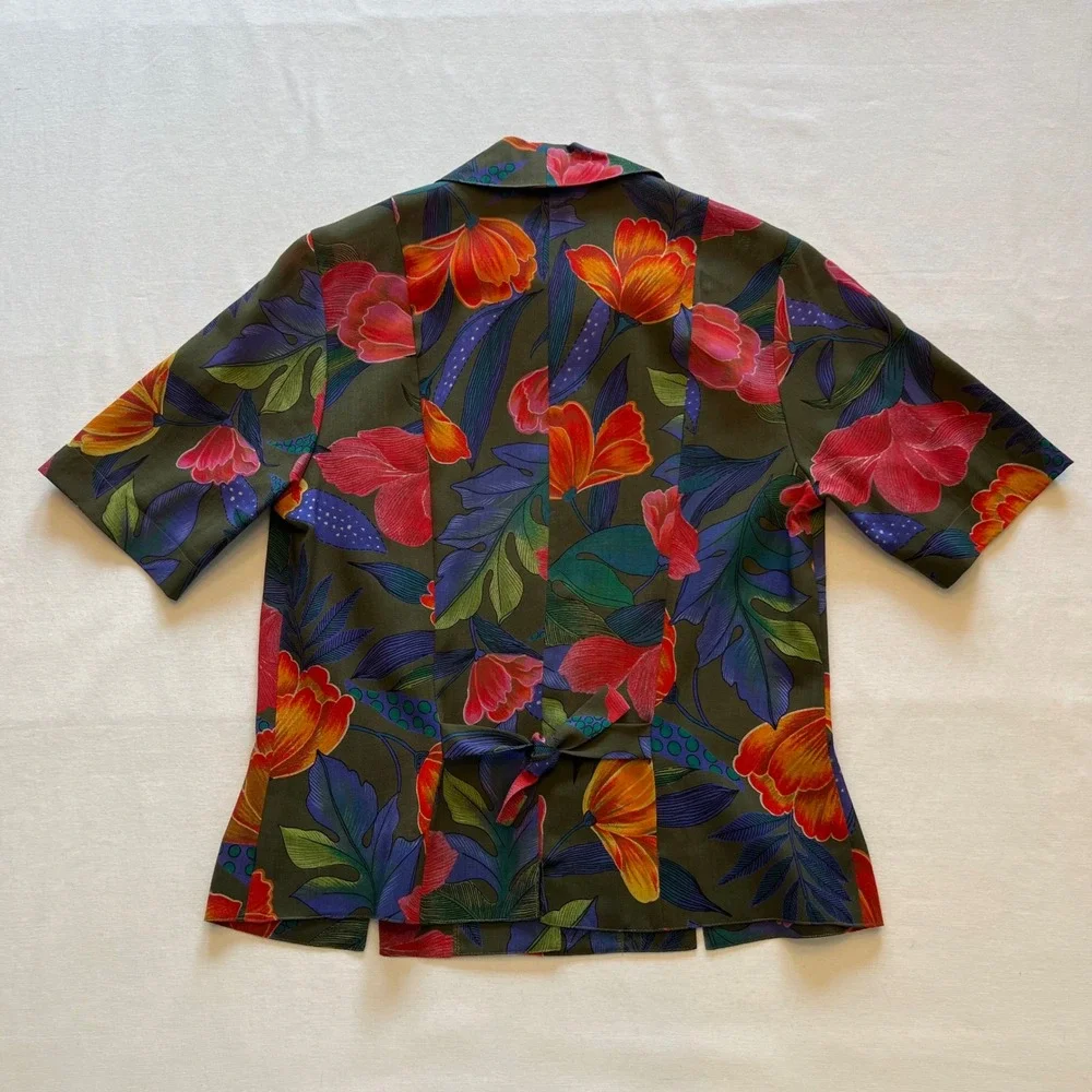 Geiger Collections Vintage Pure New Wool Floral Skirt Set Made in Austria S/M - Picture 7 of 13